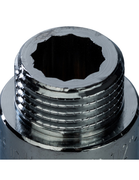 Удлинитель хромированный STOUT 1/2"х65 ВР-НР