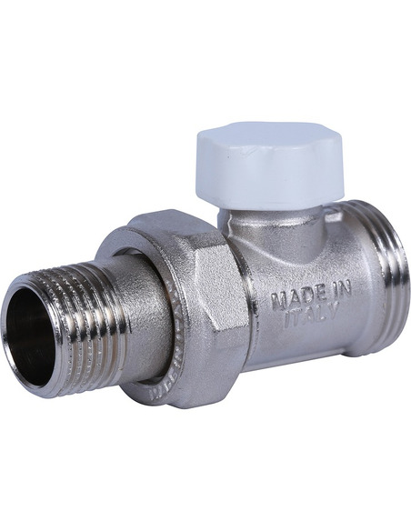 Клапан запорно-балансировочный STOUT 1/2"х3/4" ЕК прямой