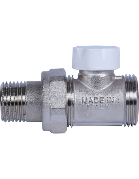 Клапан запорно-балансировочный STOUT 1/2"х3/4" ЕК прямой