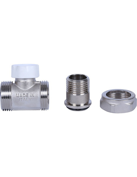 Клапан запорно-балансировочный STOUT 1/2"х3/4" ЕК прямой