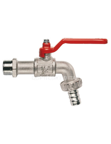 Кран шаровой ITAP 132 1" со штуцером (рычаг)
