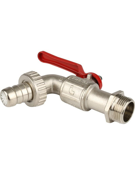 Кран шаровой ITAP 132 1" со штуцером (рычаг)