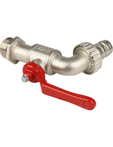 Кран шаровой ITAP 132 1" со штуцером (рычаг)