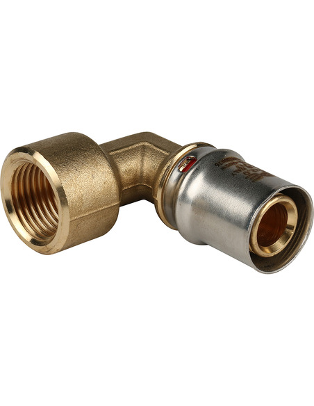 Угольник STOUT 20x1/2" ВР для металлопластиковых труб пресс