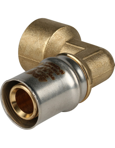 Угольник STOUT 20x1/2" ВР для металлопластиковых труб пресс