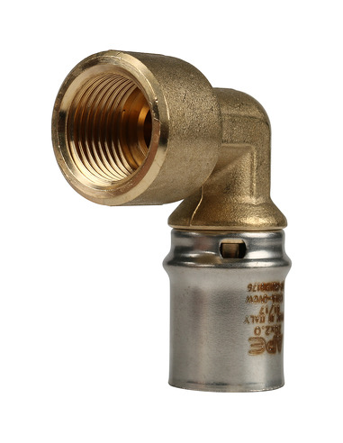 Угольник STOUT 20x1/2" ВР для металлопластиковых труб пресс