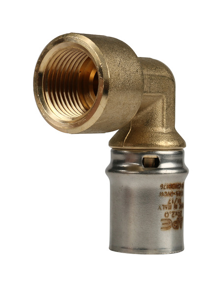 Угольник STOUT 20x1/2" ВР для металлопластиковых труб пресс