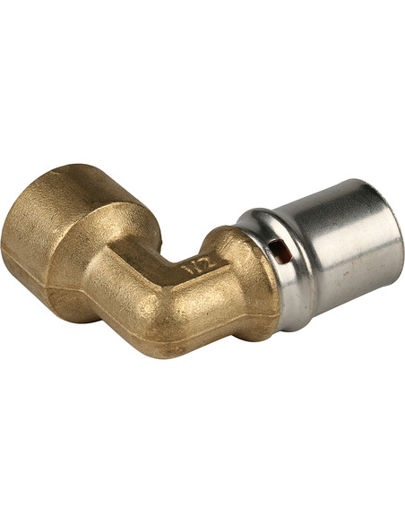 Угольник STOUT 20x1/2" ВР для металлопластиковых труб пресс