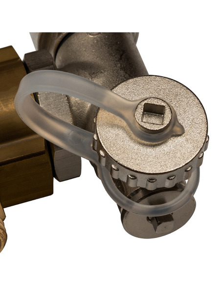 Коллектор STOUT из латуни в сборе с расходомерами 6 вых.