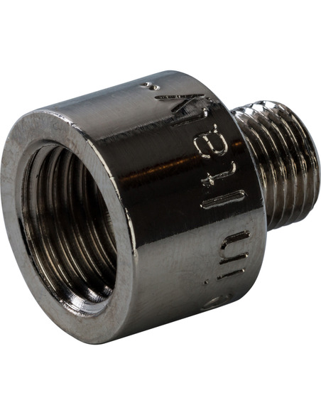 Переходник никелированный STOUT 1/4"х1/8" ВР-НР Переходник никелированный STOUT 1/4"х1/8" ВР-НР