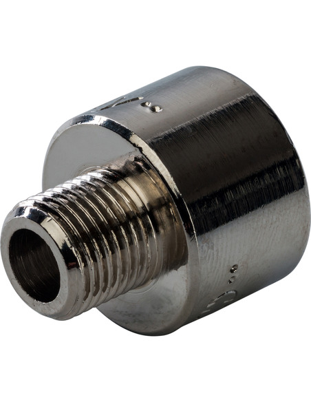 Переходник никелированный STOUT 1/4"х1/8" ВР-НР Переходник никелированный STOUT 1/4"х1/8" ВР-НР