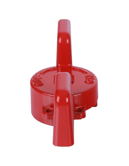 Ручка-бабочка STOUT для шарового крана 1" - 1 1/4" (красная)