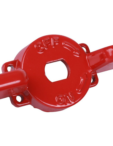 Ручка-бабочка STOUT для шарового крана 1" - 1 1/4" (красная)