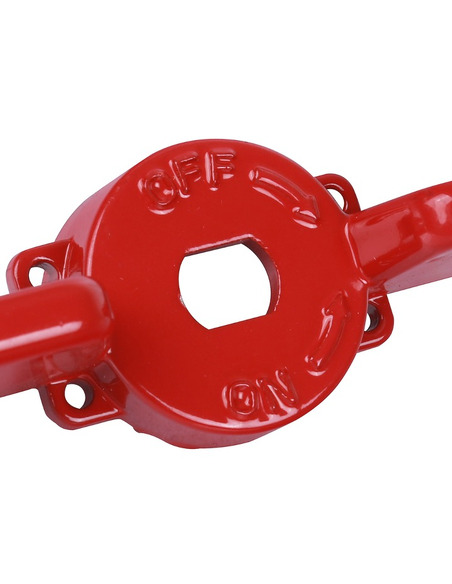 Ручка-бабочка STOUT для шарового крана 1" - 1 1/4" (красная)