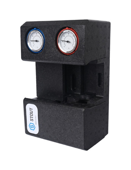 Насосная группа STOUT с термостатическим смесителем 3/4" без насоса