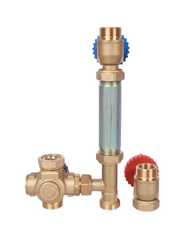 Насосная группа STOUT с термостатическим смесителем 3/4" без насоса