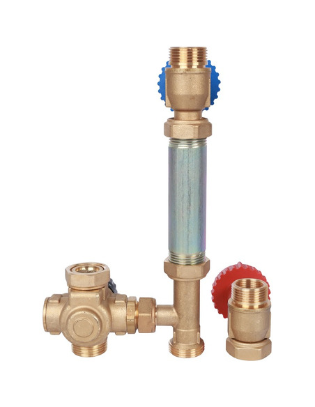 Насосная группа STOUT с термостатическим смесителем 3/4" без насоса