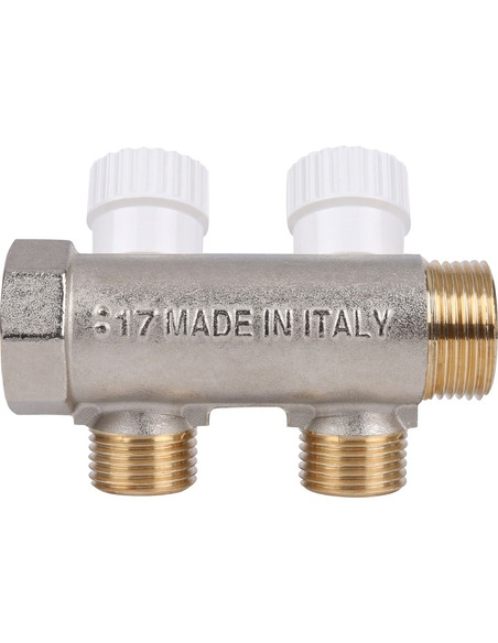 Коллектор распределительный STOUT 3/4", 2 вых 1/2"