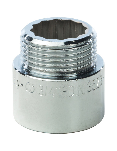 Удлинитель хромированный STOUT 3/4"х20 ВР-НР