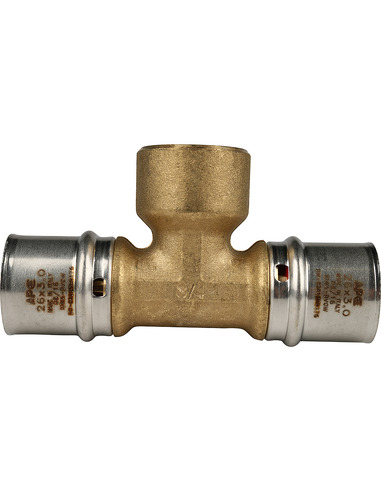 Тройник переходной STOUT 26x3/4"х26 ВР для металлопластиковых труб пресс