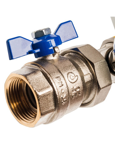 Коллектор STOUT из латуни в сборе с расходомерами 11 вых.