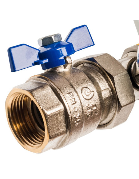 Коллектор STOUT из латуни в сборе с расходомерами 11 вых.