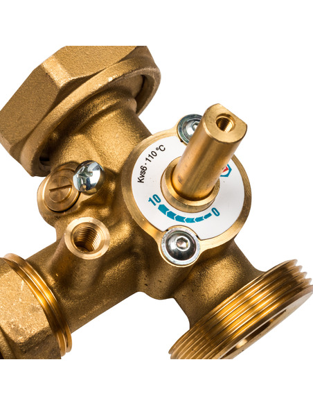 Насосная группа STOUT с приводным смесителем 1" без насоса (реверс)