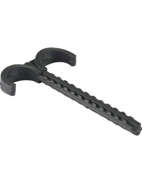 Дюбель-крюк STOUT двойной для труб 32 мм