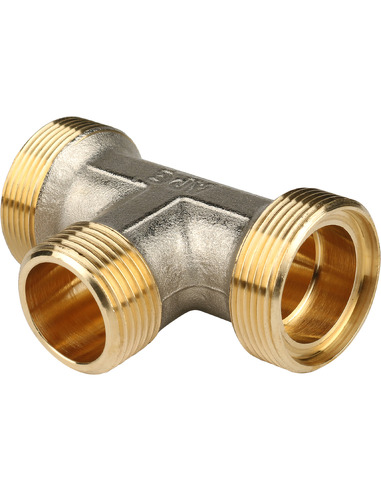 Тройник переходной STOUT 26x3/4"х26 НР для металлопластиковых труб обжим