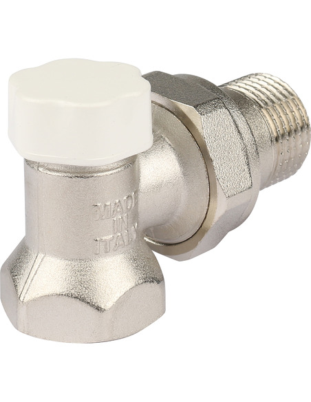 Клапан запорно-балансировочный STOUT 1/2" угловой