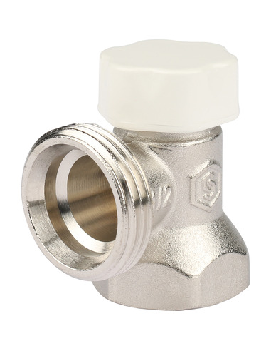 Клапан запорно-балансировочный STOUT 1/2" угловой