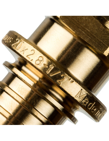 Переходник STOUT 20x1/2" НР для труб из сшитого полиэтилена