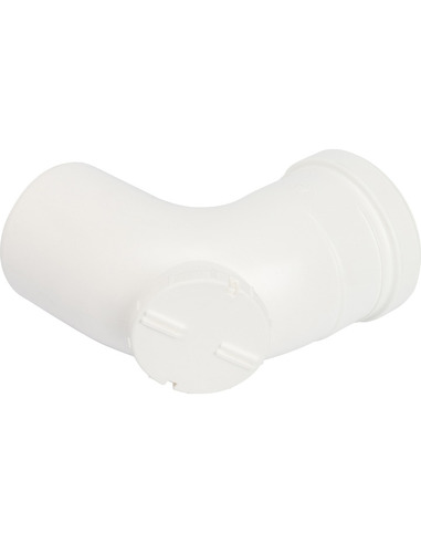 Отвод STOUT Ø80 - 90° п/м с инспекционным окном конденсац.