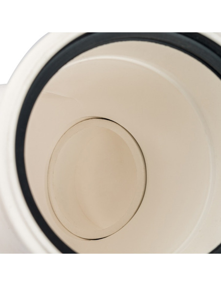 Отвод STOUT Ø80 - 90° п/м с инспекционным окном конденсац.