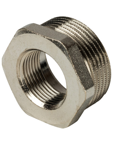 Футорка никелированная STOUT 1 1/4"х3/4" НР-ВР