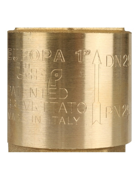 Клапан обратный ITAP EUROPA 100 1" с металлическим седлом Клапан обратный ITAP EUROPA 100 1" с металлическим седлом