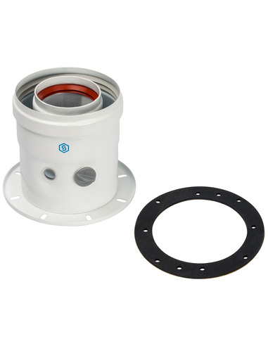 Адаптер котла STOUT Ø60/100 вертикальный подключение через фланец