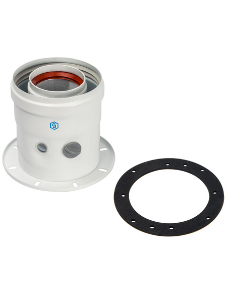 Адаптер котла STOUT Ø60/100 вертикальный подключение через фланец