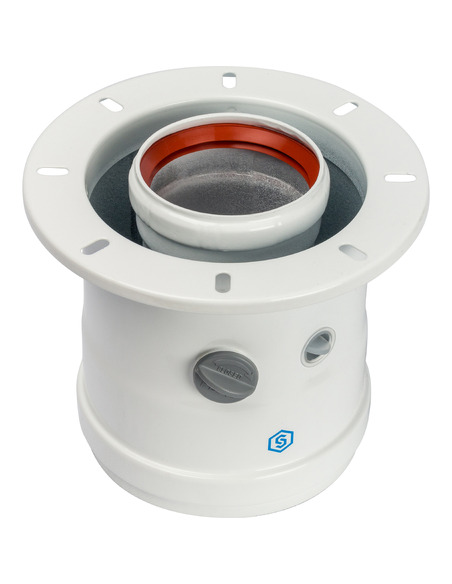 Адаптер котла STOUT Ø60/100 вертикальный подключение через фланец