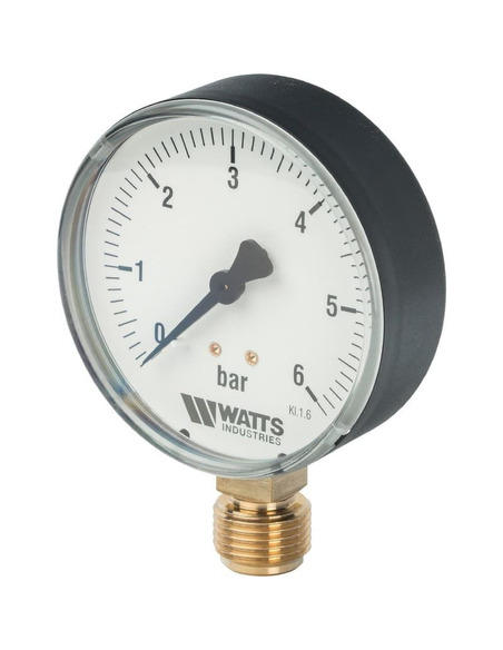 Манометр Watts F+R200 MRP 80 мм, 1/2", 0-6 бар, радиальный