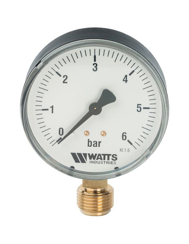 Манометр Watts F+R200 MRP 80 мм, 1/2", 0-6 бар, радиальный
