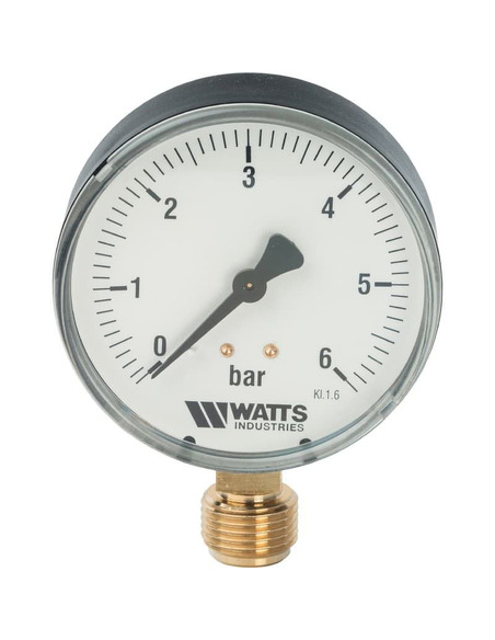 Манометр Watts F+R200 MRP 80 мм, 1/2", 0-6 бар, радиальный