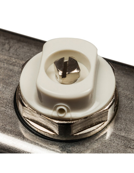 Коллектор STOUT из нержавеющей стали без расходомеров 2 вых. с воздухоотводчиком и сливом