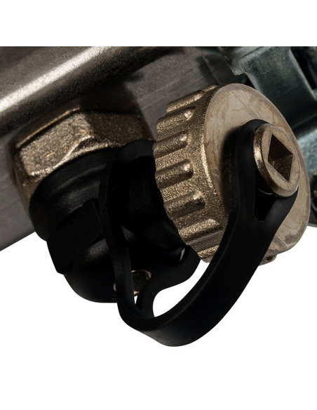 Коллектор STOUT из нержавеющей стали без расходомеров 2 вых. с воздухоотводчиком и сливом