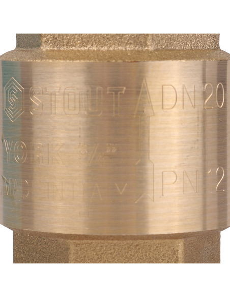 Клапан обратный STOUT 3/4" с пластиковым седлом