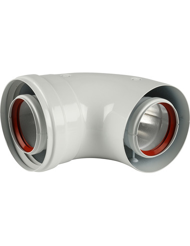 Адаптер котла BAXI Ø60/100 - 90° подключение через фланец