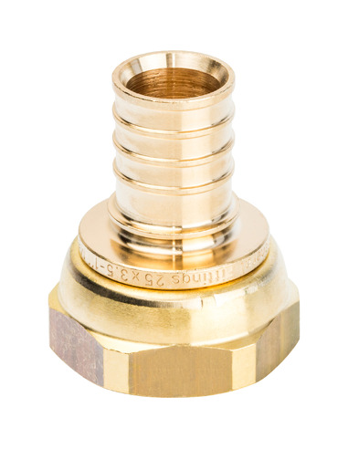 Переходник STOUT 25x1" ВР с накидной гайкой для труб из сшитого полиэтилена