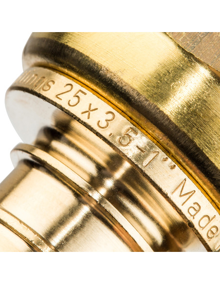 Переходник STOUT 25x1" ВР с накидной гайкой для труб из сшитого полиэтилена