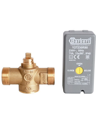 Клапан двухходовой зональный STOUT 1" НР с сервоприводом 230V, Kvs 12