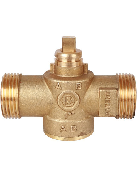 Клапан двухходовой зональный STOUT 1" НР с сервоприводом 230V, Kvs 12